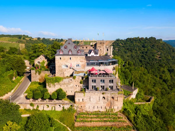 Zamku Rheinfels Lub Burg Rheinfels Jest Ruin Zamku Znajduje Się — Zdjęcie stockowe