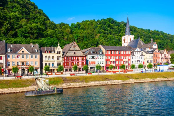 Sankt Goar Town West Bank Middle Rhine Germany — Stock Photo, Image