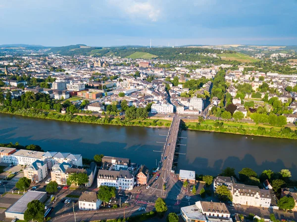 Trierer Luftaufnahme Trier Ist Eine Stadt Ufer Der Mosel Deutschland — Stockfoto