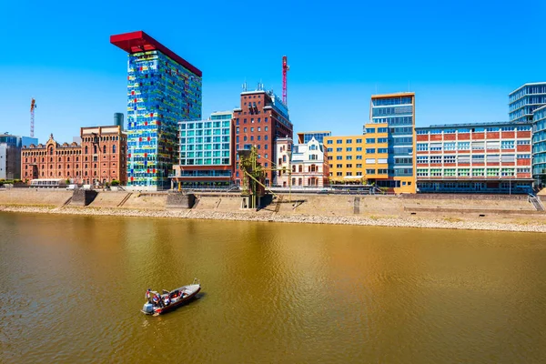 Medienhafen Puerto Medios Una Zona Portuaria Reconstruida Ciudad Düsseldorf Alemania — Foto de Stock