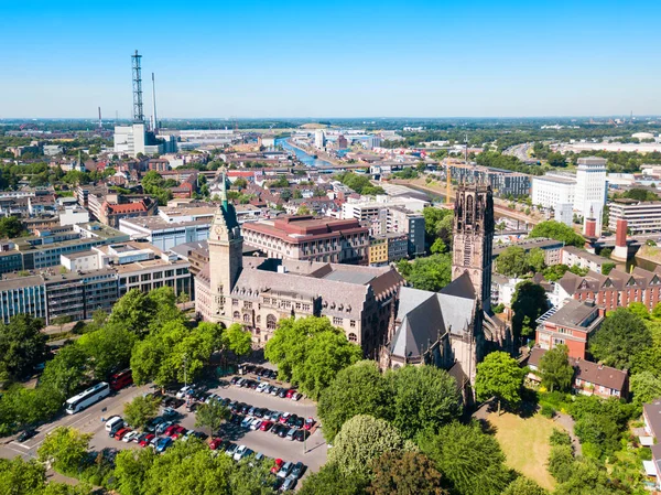 Duisburger Stadtluftbild Deutschland — Stockfoto