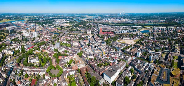 Duisburg City Aerial Panoramic View Germany — Stock Photo, Image