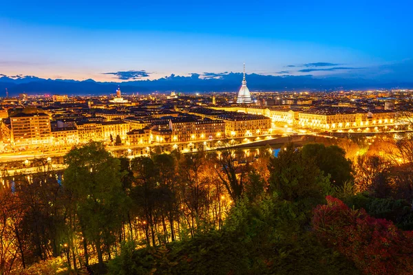 Turiner Stadtpanorama Region Piemont Italien — Stockfoto