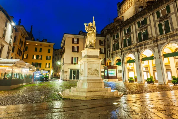 Piazza Della Loggia Ist Einer Der Hauptplätze Der Stadt Brescia — Stockfoto