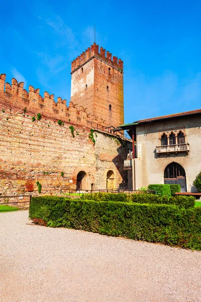 Castelvecchio Old Castle Located Verona Veneto Region Italy — Stock Photo, Image