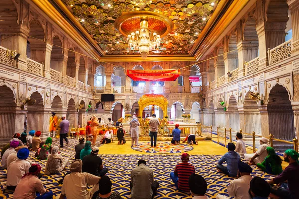 Nueva Delhi India Octubre 2019 Gurudwara Sis Ganj Sahib Interior —  Fotos de Stock