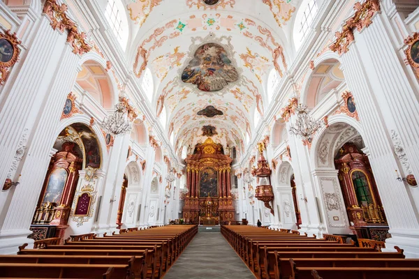 Luzern Switzerland July 2019 Lucerne Jesuit Church Jesuitenkirche Franz Xaver — Stock Photo, Image