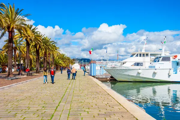 Spezia Italia Abril 2019 Promenade Public Park Spezia City Port — Foto de Stock