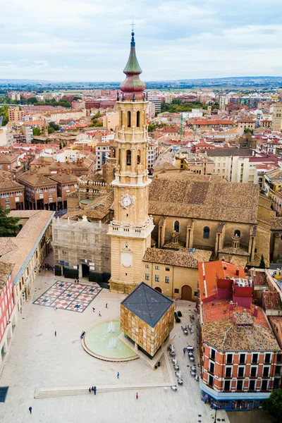 Kathedraal Van Zaragoza Catedral Del Salvador Een Rooms Katholieke Kerk — Stockfoto