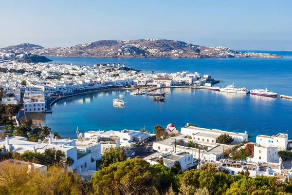 Mykonos Eiland Panoramisch Uitzicht Mykonos Een Eiland Onderdeel Van Cycladen — Stockfoto