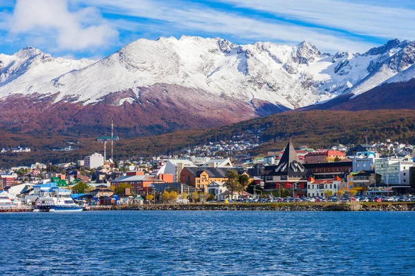 Vista Aérea Ushuaia Ushuaia Capital Provincia Tierra Del Fuego Argentina — Foto de Stock