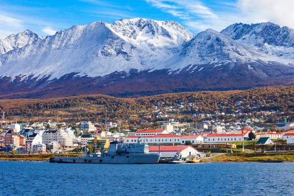 Vista Aérea Ushuaia Ushuaia Capital Provincia Tierra Del Fuego Argentina — Foto de Stock