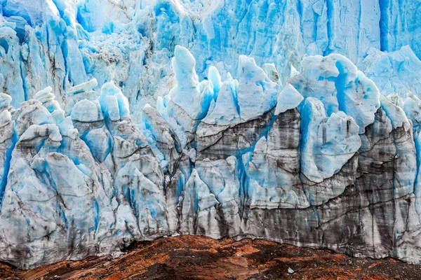 Der Perito Moreno Gletscher Nahaufnahme Handelt Sich Einen Gletscher Los — Stockfoto