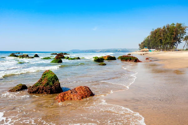 Stranden Keri Eller Kerim Eller Querim Norra Goa Indien — Stockfoto