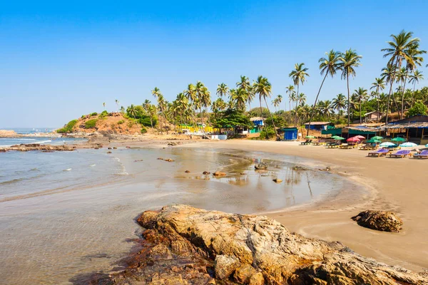 Rock Vagator Atau Pantai Ozran Goa Utara India — Stok Foto