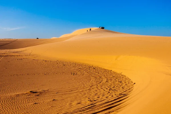 Sanddünen Bei Sonnenuntergang Der Nähe Von Mui Oder Phan Thiet — Stockfoto