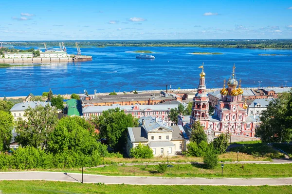 Fedorovsky Embankment Vista Panorámica Aérea Nizhny Novgorod Nizhny Novgorod Quinta —  Fotos de Stock