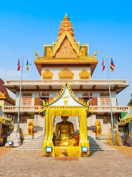 Wat Ounalom Templo Budista Localizado Sisowath Quay Perto Palácio Real — Fotografia de Stock