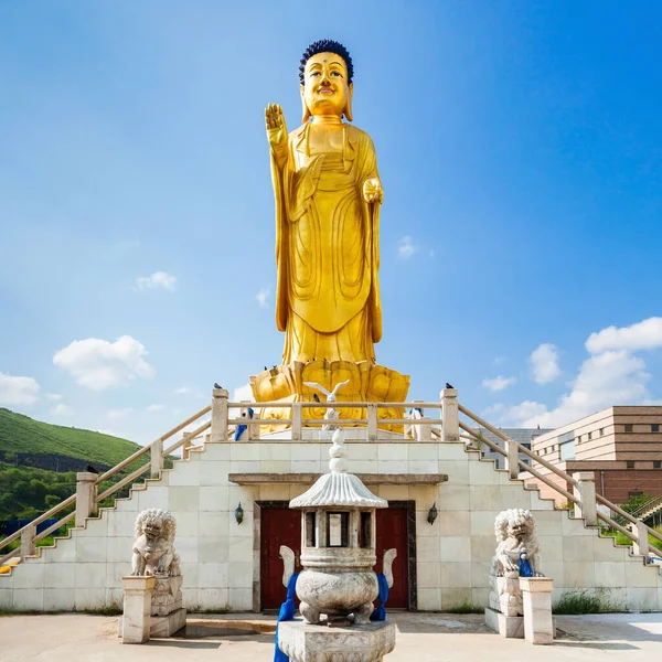 Mezinárodní Buddha Park Nachází Úpatí Kopce Zaisan Tolgoi Ulaanbaatar Mongolsko — Stock fotografie