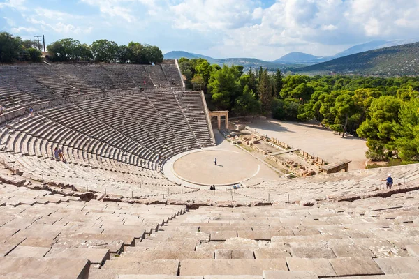 Epidaurus Ancient Theatre Teatro Antigua Ciudad Griega Epidaurus Dedicado Antiguo — Foto de Stock