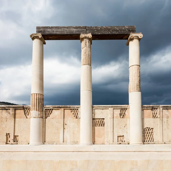 Абатон Епідавський Храмі Греції Epidaurus Стародавнє Місто Присвячене Давньогрецькому Богу — стокове фото