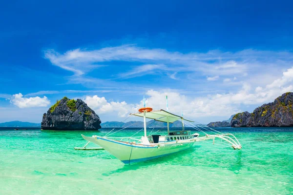 Traditionell Filipino Båt Bangka Eller Banca Nido Provinsen Palawan Filippinerna — Stockfoto