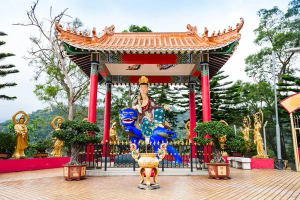 位于中国香港的万佛寺 文发寺 的Manjushri或Black Krishna Pavilion — 图库照片