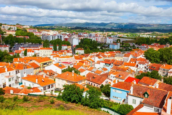 Alcobaca Város Légi Panoráma Alcobaca Egy Kisváros Lisszabon Közelében Portugáliában — Stock Fotó