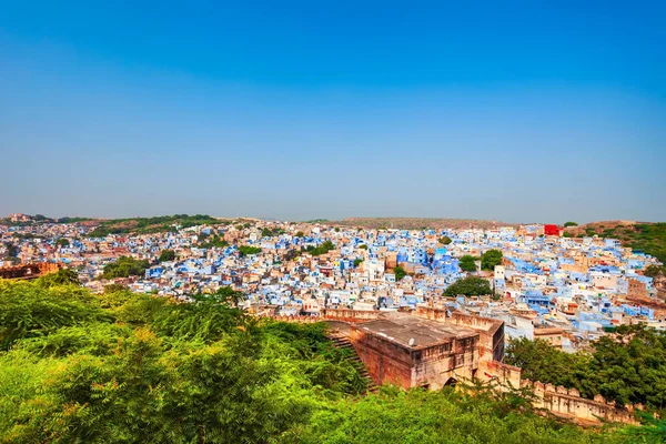 Джодхпур Город Панорамным Видом Джодхпур Второй Величине Город Штате Раджастан — стоковое фото