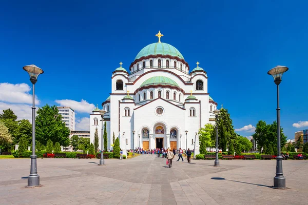 Church Saint Sava Cathedral Hram Svetog Serbian Orthodox Church Belgrade — Stock Photo, Image