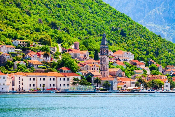 Nicholas Church Perast Old Town Bay Kotor Montenegro — Stock Photo, Image