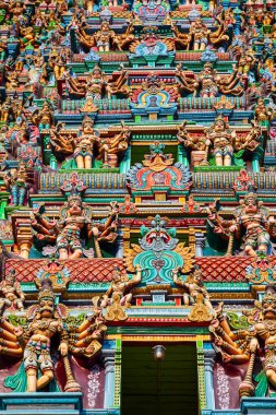 Meenakshi Amman Temple decor, a historic hindu temple located in Madurai city in Tamil Nadu in India clipart
