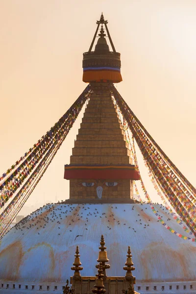 Boudhanath Great Stupa Największe Buddyjskie Stupy Mieście Katmandu Nepalu — Zdjęcie stockowe