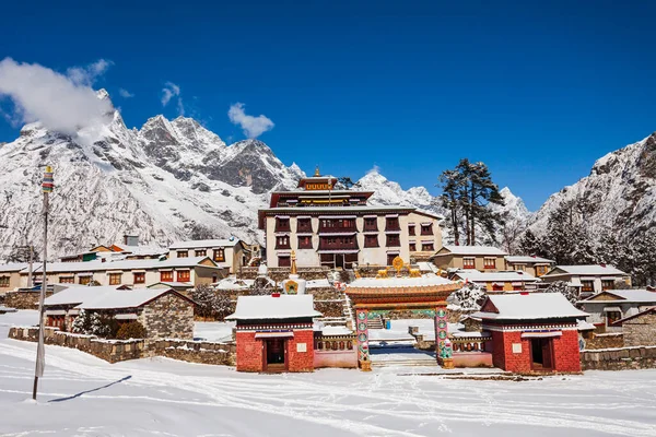 Tengboche Manastırı Nepal Everest Bölgesindeki Tengboche Köyünde Bulunan Bir Tibet — Stok fotoğraf