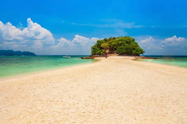 Παραλία Ομορφιάς Κίτρινη Άμμο Και Κρυστάλλινα Νερά Στην Ταϊλάνδη — Φωτογραφία Αρχείου