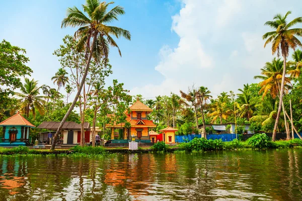 Alappuzha Backwaters Landschap Kerala Staat India — Stockfoto