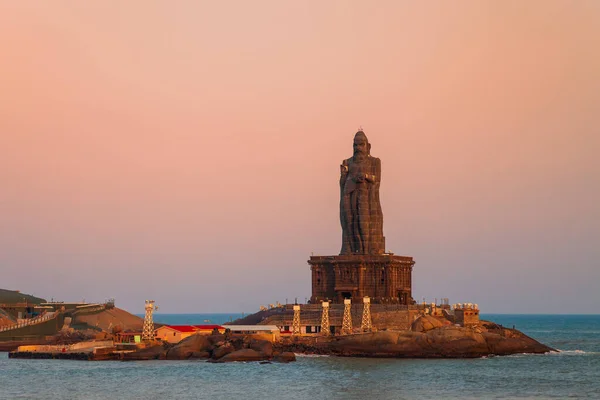 Thiruvalluvar Statue Small Island Kanyakumari City Tamil Nadu India — Stock Photo, Image