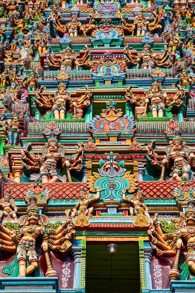 Meenakshi Amman Świątynny Wystrój Historyczny Hinduski Rozciągacz Położony Madurai Miasto — Zdjęcie stockowe