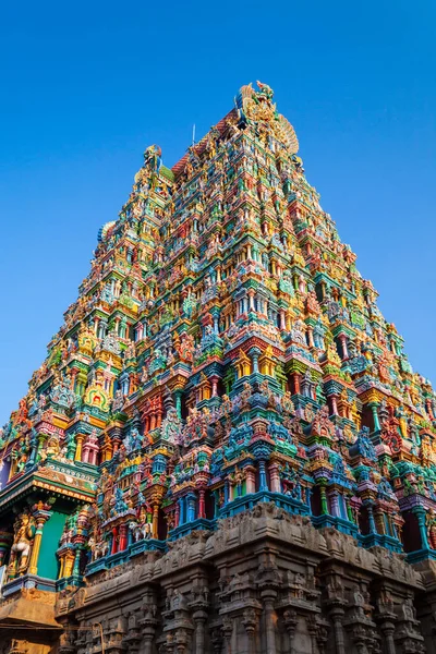 Templo Meenakshi Amman Templo Hindú Histórico Ubicado Ciudad Madurai Tamil —  Fotos de Stock