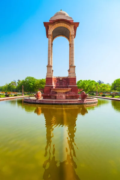 India Gate Canopy Pomnik Wojenny Znajdujący Się Rajpath New Delhi — Zdjęcie stockowe