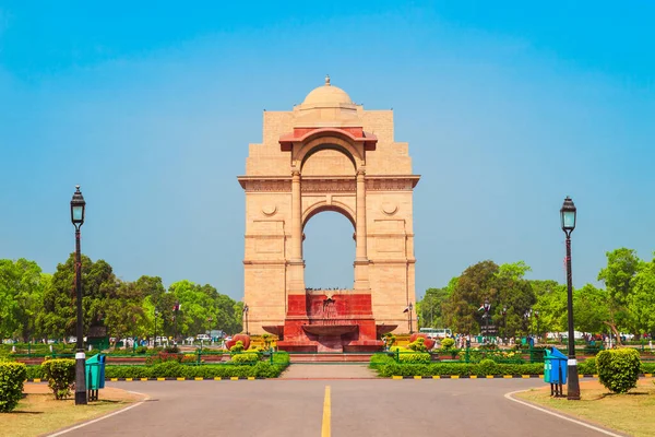 India Gate Canopy Ett Krigsminnesmärke Som Ligger Vid Rajpath New — Stockfoto