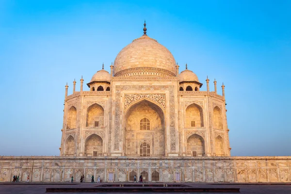 Taj Mahal White Marble Mausoleum Bank Yamuna River Agra City — Stock Photo, Image