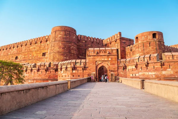 Agra Kalesi Hindistan Uttar Pradesh Eyaletinin Agra Şehrinde Tarihi Bir — Stok fotoğraf