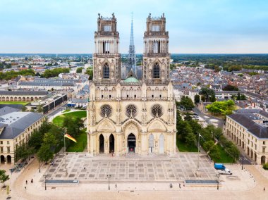 Orleans Cathedral or Basilique Cathedrale Sainte Croix d'Orleans is a Roman Catholic church in Orleans, France clipart