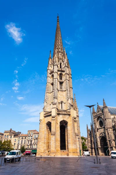 Bazilika Szent Mihály Bordeaux Egy Ragyogó Gótikus Templom Bordeaux Város — Stock Fotó