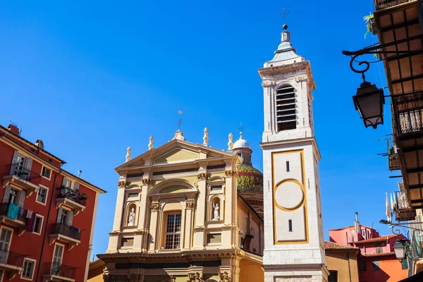 Nice Cathedral Romersk Katolsk Katedral Belägen Nice Stad Södra Frankrike — Stockfoto
