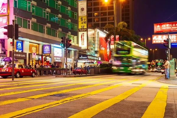 Hong Kong February 2013 Busser Populær Offentlig Transport Hongkong Kina – stockfoto