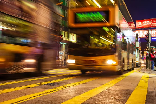 Hongkong Februar 2013 Bus Ist Ein Beliebtes Öffentliches Verkehrsmittel Hongkong — Stockfoto