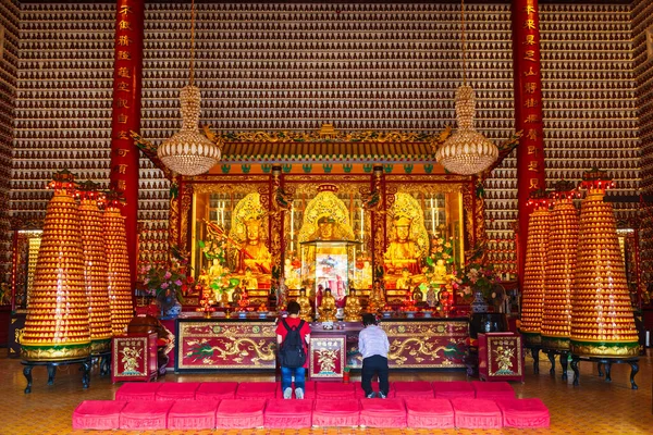 Hong Kong March 2013 Ten Thousand Buddhas Monastery Man Fat — Stock Photo, Image