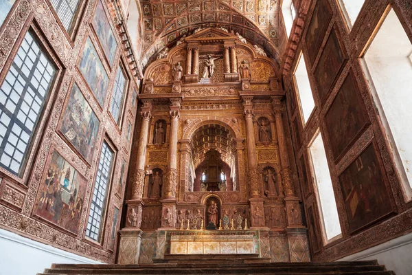 Goa India February 2012 Catholic Church Interior Old Goa India — Stock Photo, Image